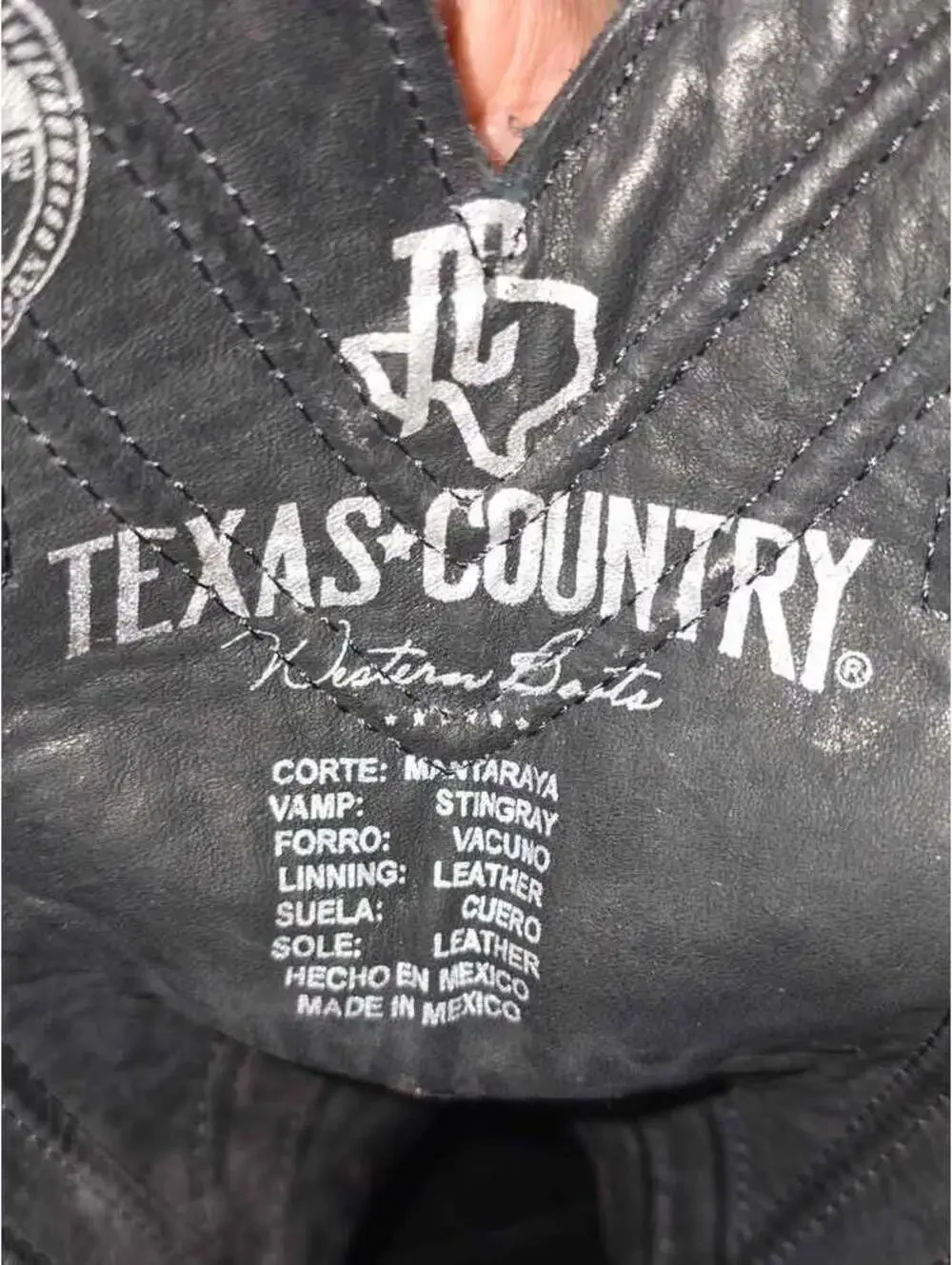 Texas Country Stingray Boots Squeare Toe Color: Burgundy Model: Mantarraya H-501